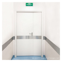 Hospital Interior Patient Room Unequal Double Steel Doors With High Quality